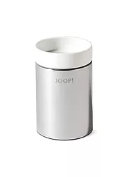 JOOP | Mundbecher Chromeline Black 11cm | silber