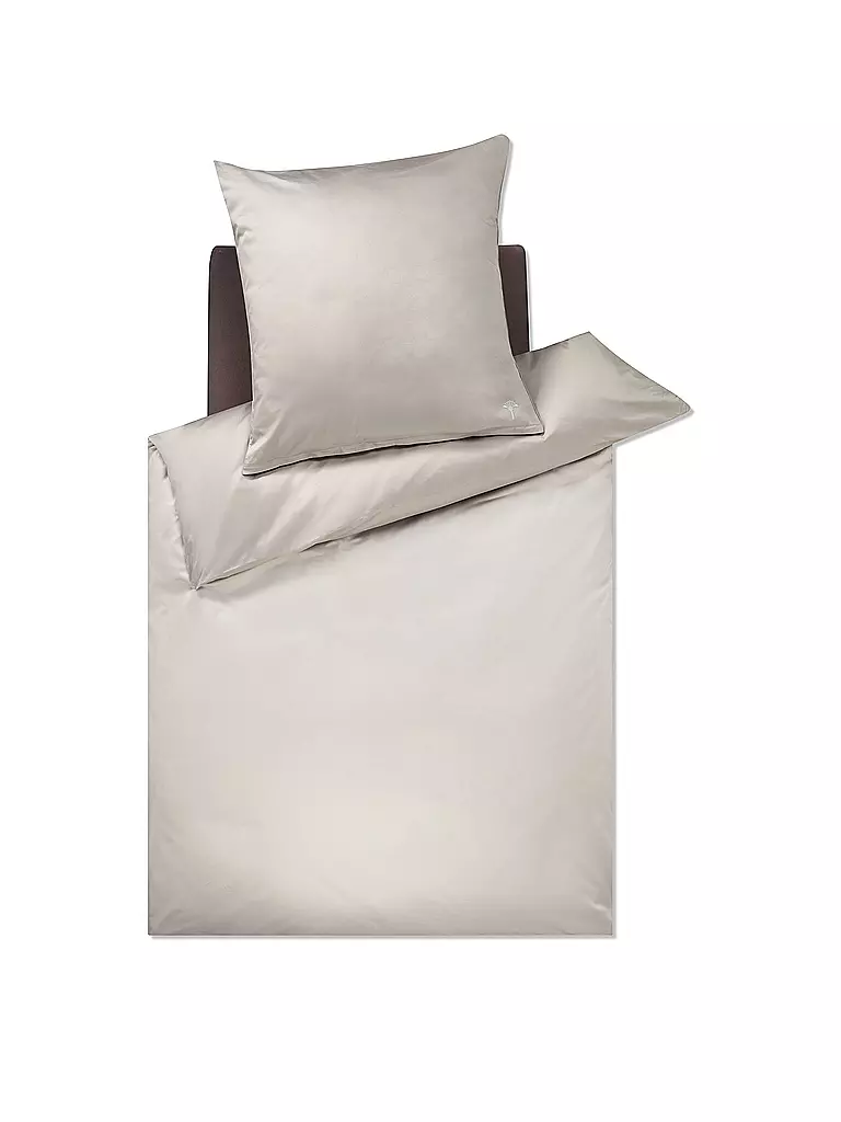 JOOP | Satin Bettwäsche 70x90cm/140x220cm Atelier Mix Greige | silber