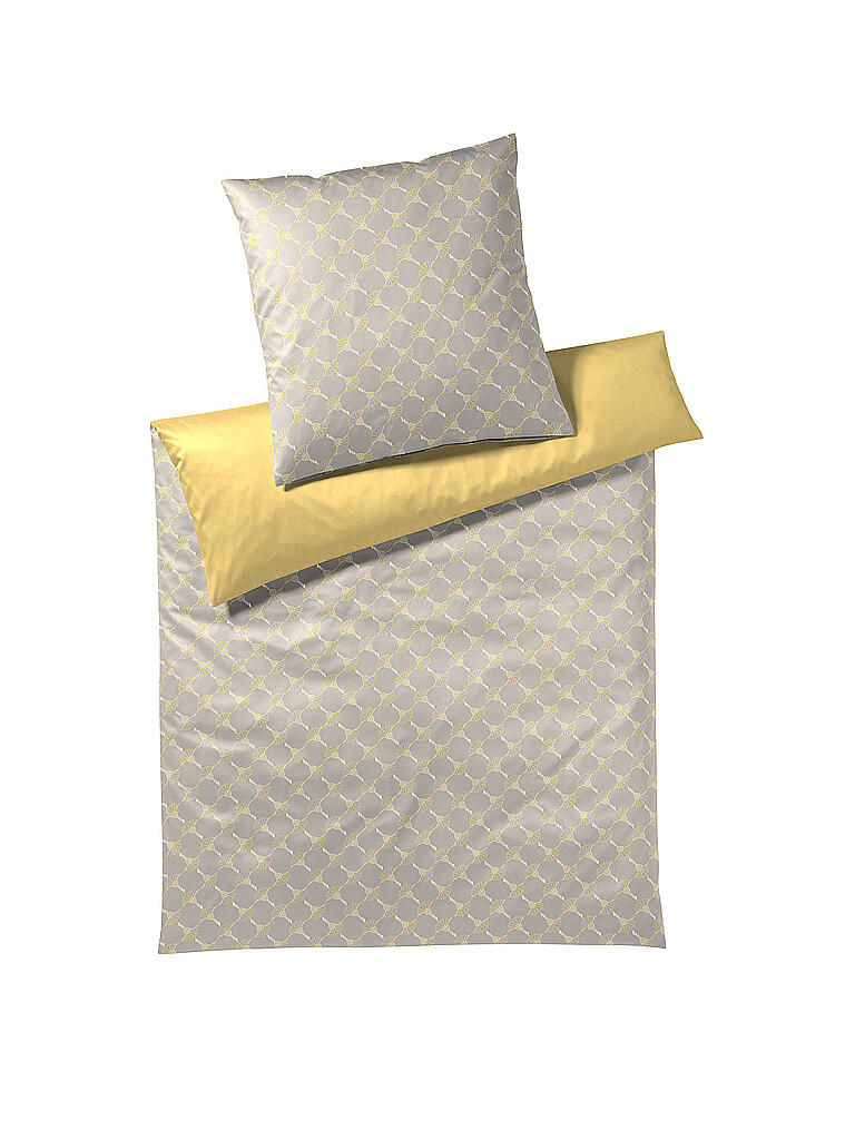 JOOP | Satin Bettwäsche Cornflower Double 70x90cm / 140x200cm Gelb | gelb