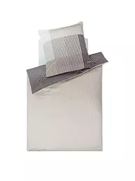JOOP | Satin Bettwäsche DIVIDED 70x90cm / 140x200cm Stone | hellgrau