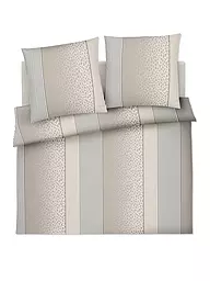 JOOP | Satin Bettwäsche LEO 2x 70x90cm / 200x200cm Stone | beige