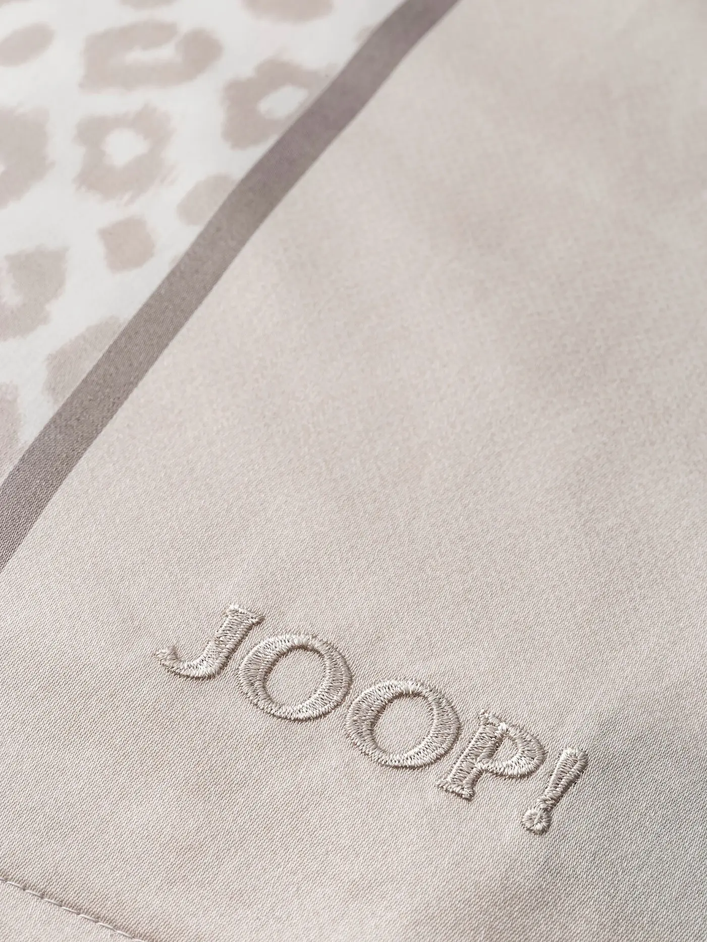 JOOP | Satin Bettwäsche LEO 2x 70x90cm / 200x200cm Sand | beige