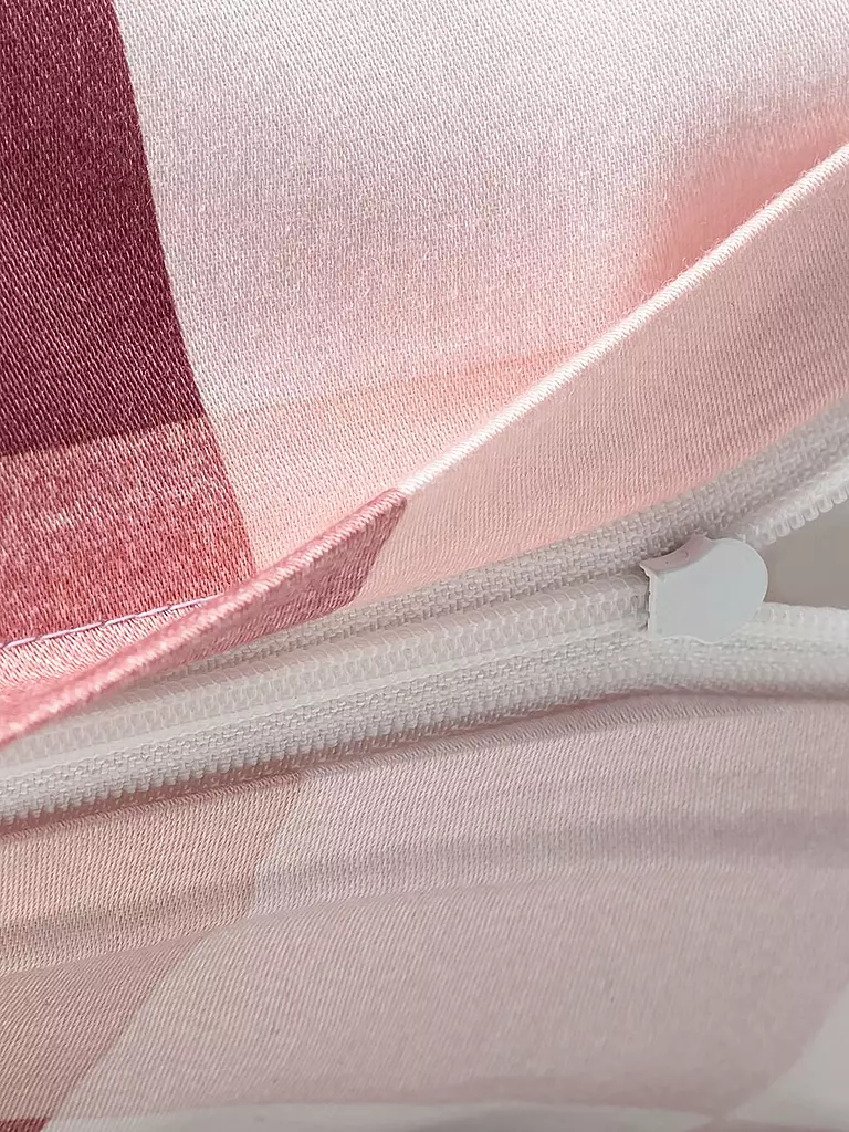 JOOP | Satin Bettwäsche MESH 70x90cm/140x200cm Blush | koralle