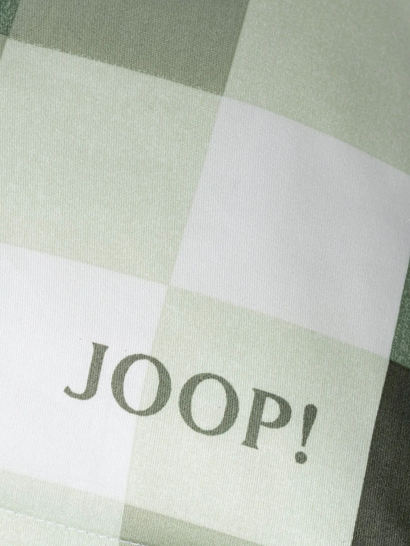 JOOP | Satin Bettwäsche MESH 70x90cm/140x200cm Sage | hellgrün
