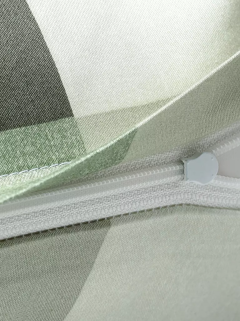 JOOP | Satin Bettwäsche MESH 70x90cm/140x220cm Sage | hellgrün