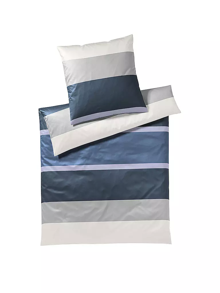 JOOP | Satin Bettwäsche Mood 70x90cm / 140x200cm Blau | blau