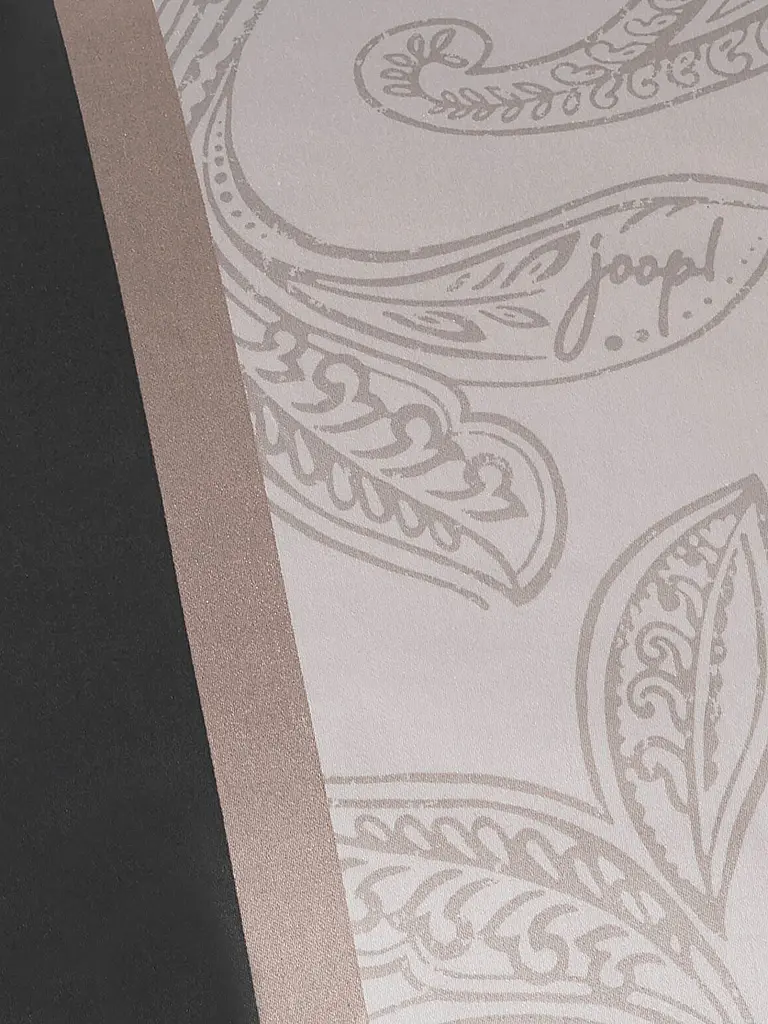 JOOP | Satin Bettwäsche PAISLEY STRIPES 2x70x90cm/140x200cm Schwarz | schwarz