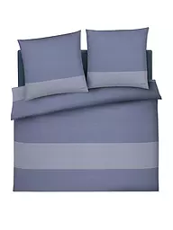 JOOP | Satin Bettwäsche SPLIT 2x 70x90cm / 200x200cm Nude  | hellblau