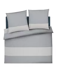 JOOP | Satin Bettwäsche SPLIT 2x 70x90cm / 200x200cm Nude  | hellgrau