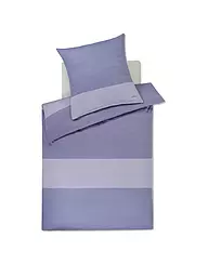 JOOP | Satin Bettwäsche SPLIT 70x90cm / 140x200cm Stone | hellblau