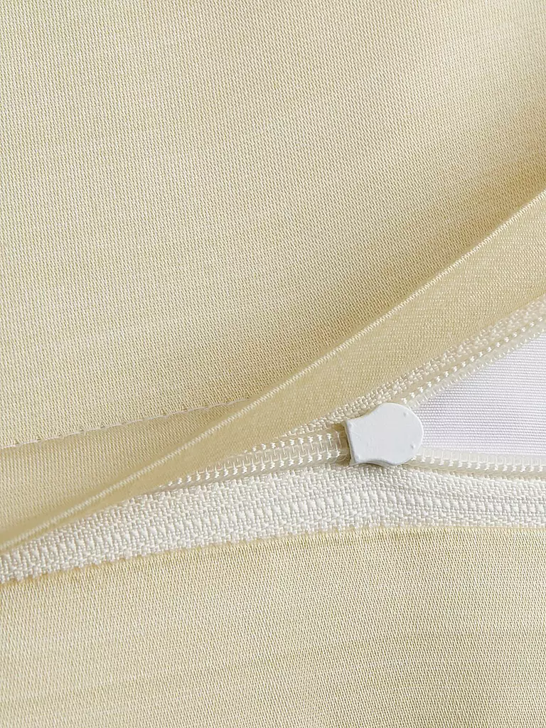 JOOP | Satin Bettwäsche SPLIT 70x90cm / 140x220cm Vanilla | creme
