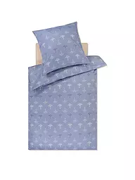 JOOP | Satin-Bettwäsche CORNFLOWER CHARM 70x90 / 140x200cm Ocean  | hellblau