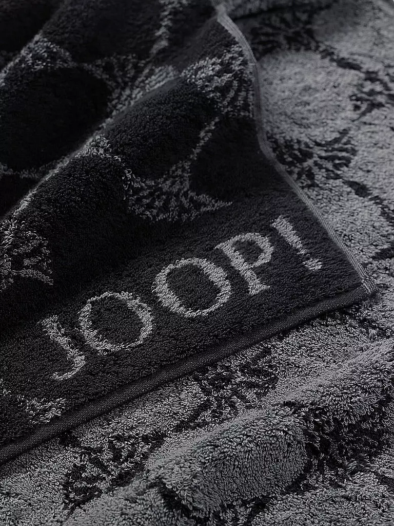 JOOP | Saunatuch Cornflower 80x200cm Schwarz | schwarz
