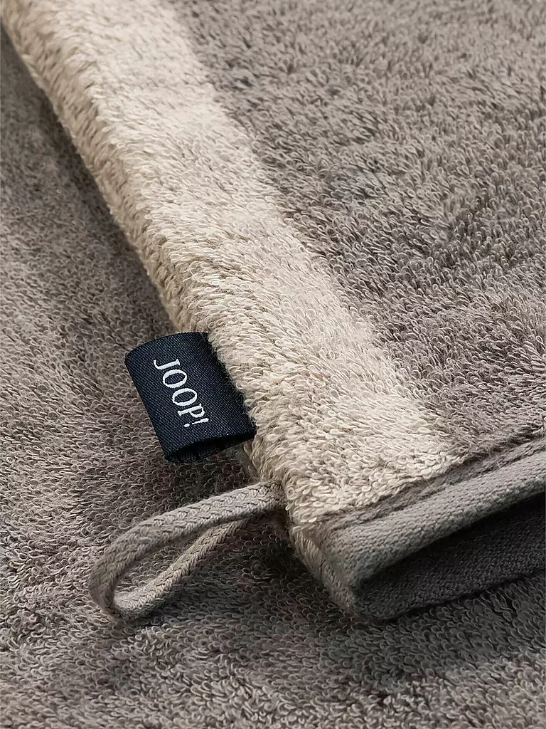 JOOP | Waschhandschuh 16x22cm Tone Double Platin | hellgrau