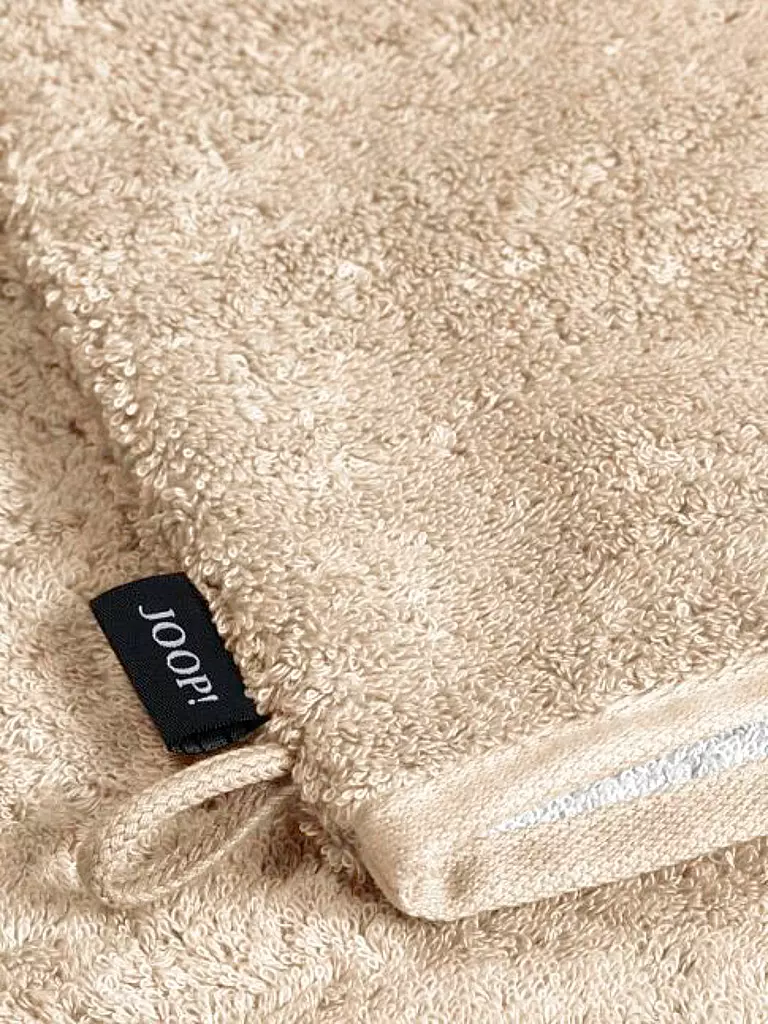 JOOP | Waschhandschuh SPLIT DOUBLEFACE 16x22cm Natur | creme