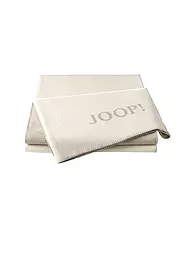 JOOP | Wohndecke - Plaid 150x200cm Uni Doubleface Stein/Anthrazit | creme