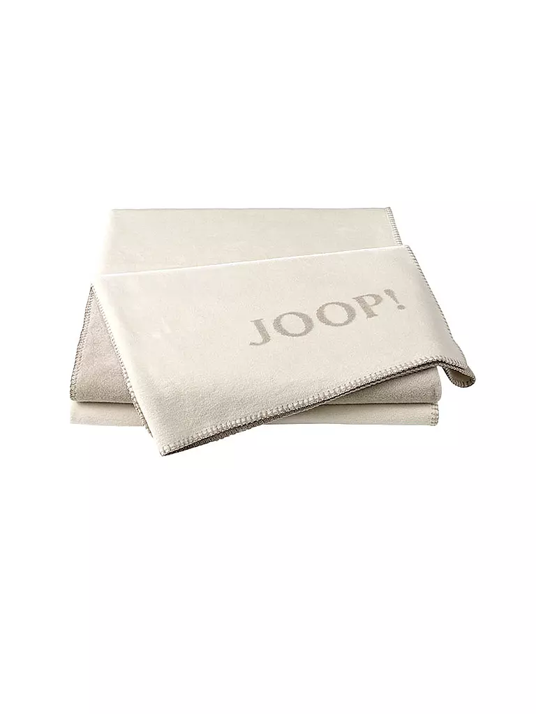 JOOP | Wohndecke "Uni Doubleface" 150x200cm (Ecru-Feder) | creme