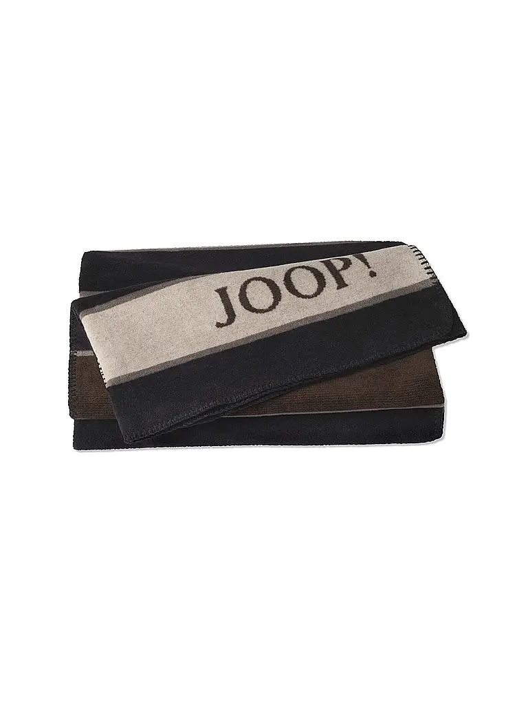 JOOP | Wohndecke - Plaid 150x200cm JOOP! STRIPES Schwarz | schwarz