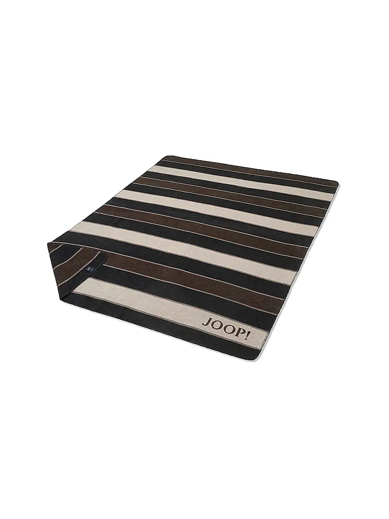 JOOP | Wohndecke - Plaid 150x200cm JOOP! STRIPES Schwarz | schwarz