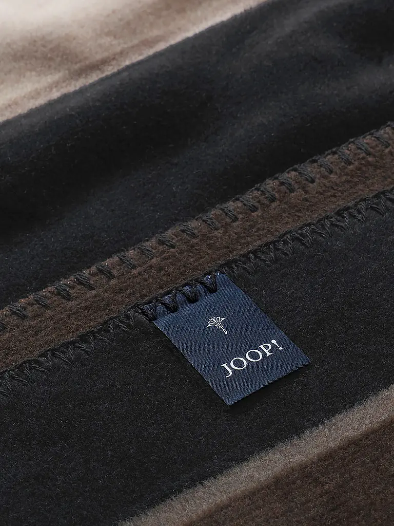 JOOP | Wohndecke - Plaid 150x200cm JOOP! STRIPES Schwarz | schwarz