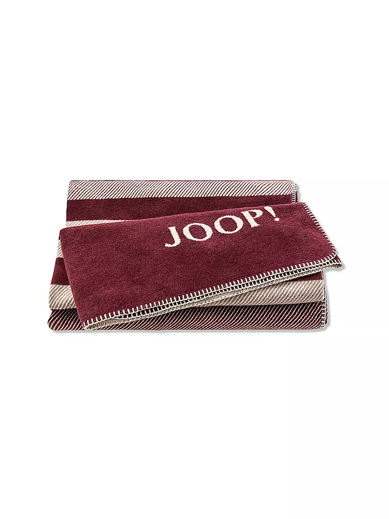 JOOP | Wohndecke SHUTTER 150x200cm Rouge | dunkelrot