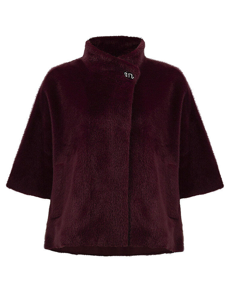 JOSEPH RIBKOFF Jacke in Felloptik dunkelrot | XS/S – Joseph Ribkoff