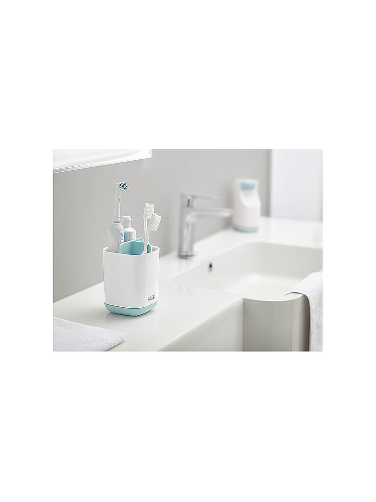 JOSEPH JOSEPH | EasyStore™ Zahnbürstenhalter Weiss/Blau | blau