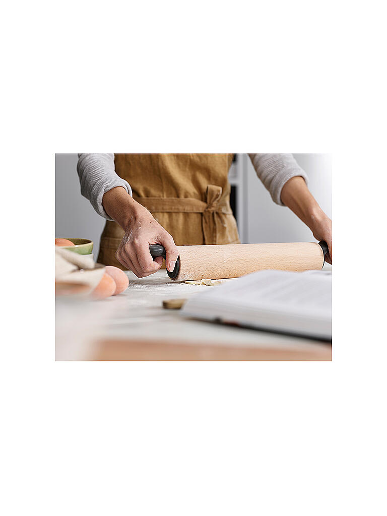 JOSEPH JOSEPH | Grip-Pin™ Nudelholz 40cm Buche/Grau | braun