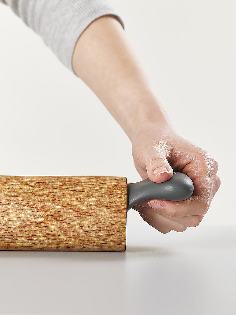 JOSEPH JOSEPH | Grip-Pin™ Nudelholz 40cm Buche/Grau | braun