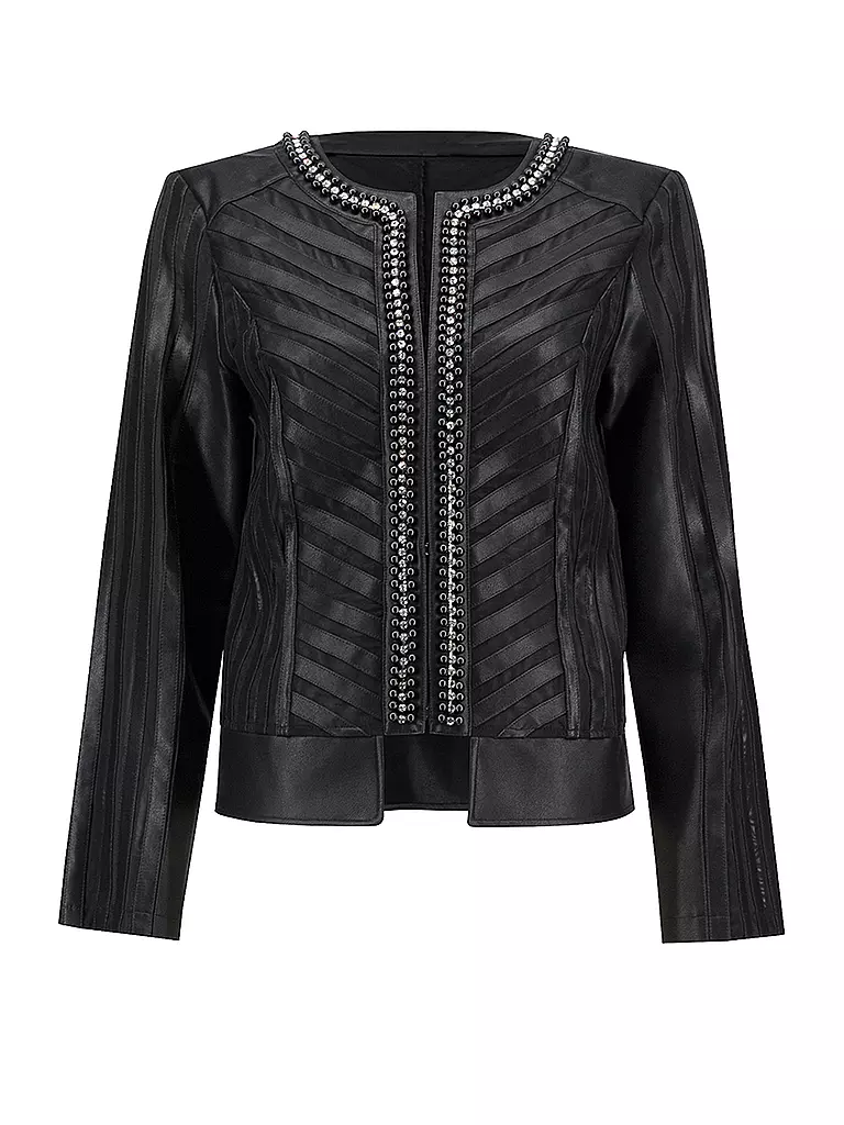 JOSEPH RIBKOFF | Jacke in Lederoptik | schwarz