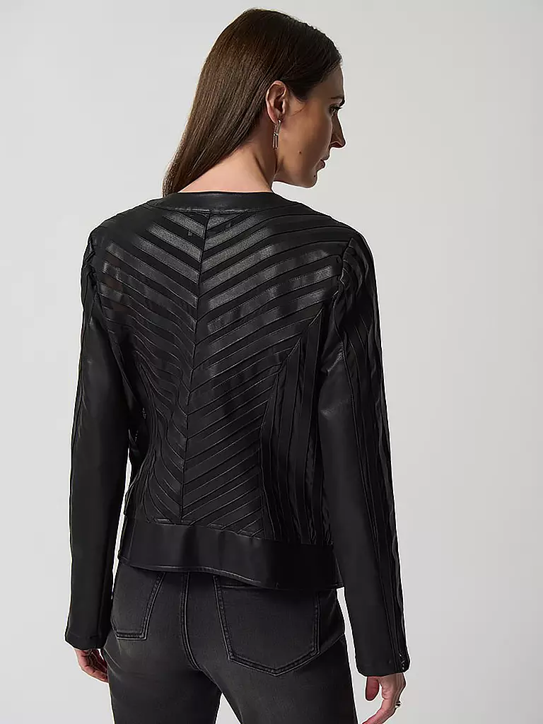 JOSEPH RIBKOFF | Jacke in Lederoptik | schwarz