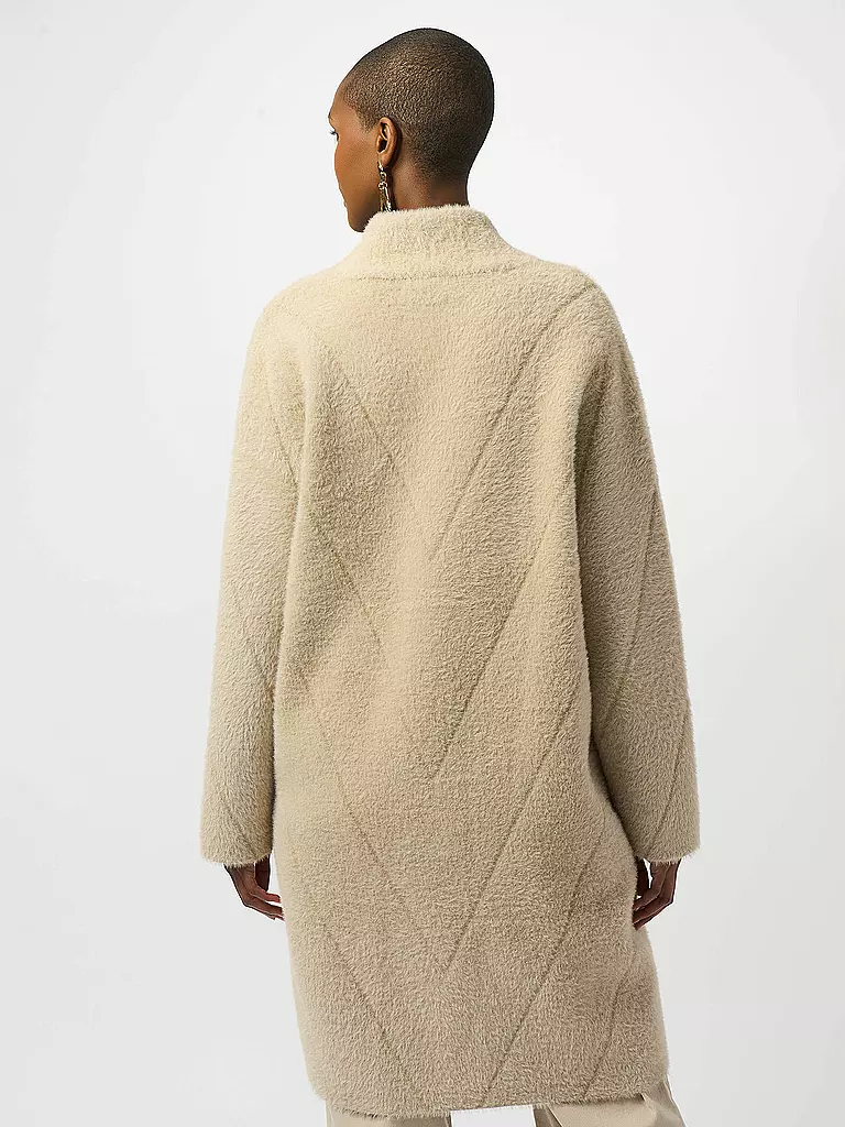 JOSEPH RIBKOFF | Mantel in Felloptik | beige