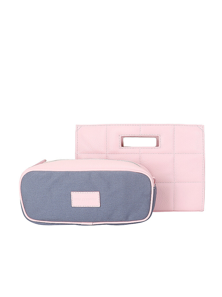 JULIA SKERGETH Ledertasche - Henkeltasche QUILTED BAG SMALL rosa
