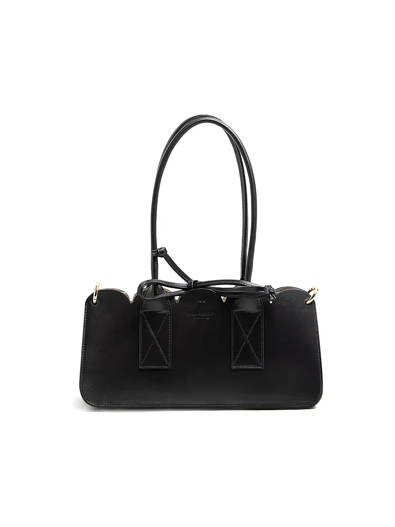 JULIA SKERGETH | Henkeltasche TAKEAWAY BAG TULIP | schwarz