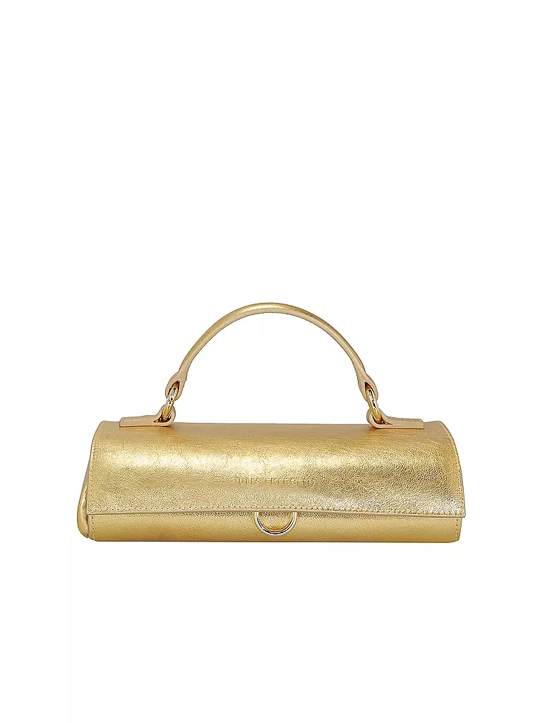 JULIA SKERGETH | Ledertasche - Henkeltasche FLACHE HÄNKELTASCHE MINI | gold