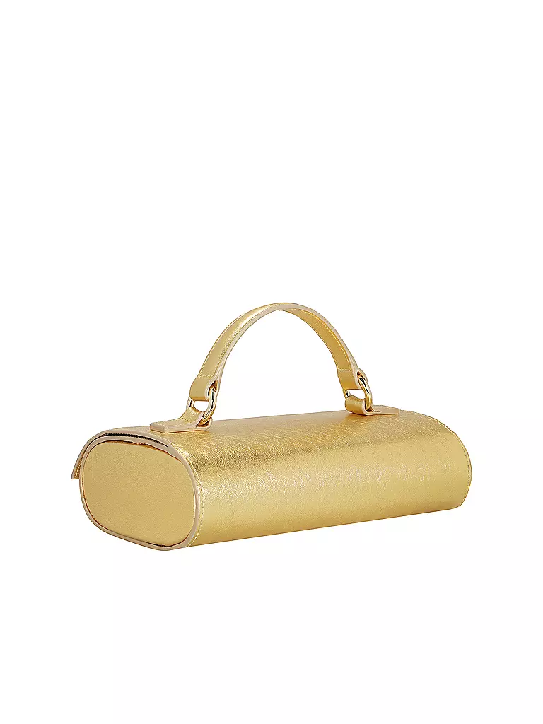 JULIA SKERGETH | Ledertasche - Henkeltasche FLACHE HÄNKELTASCHE MINI | gold