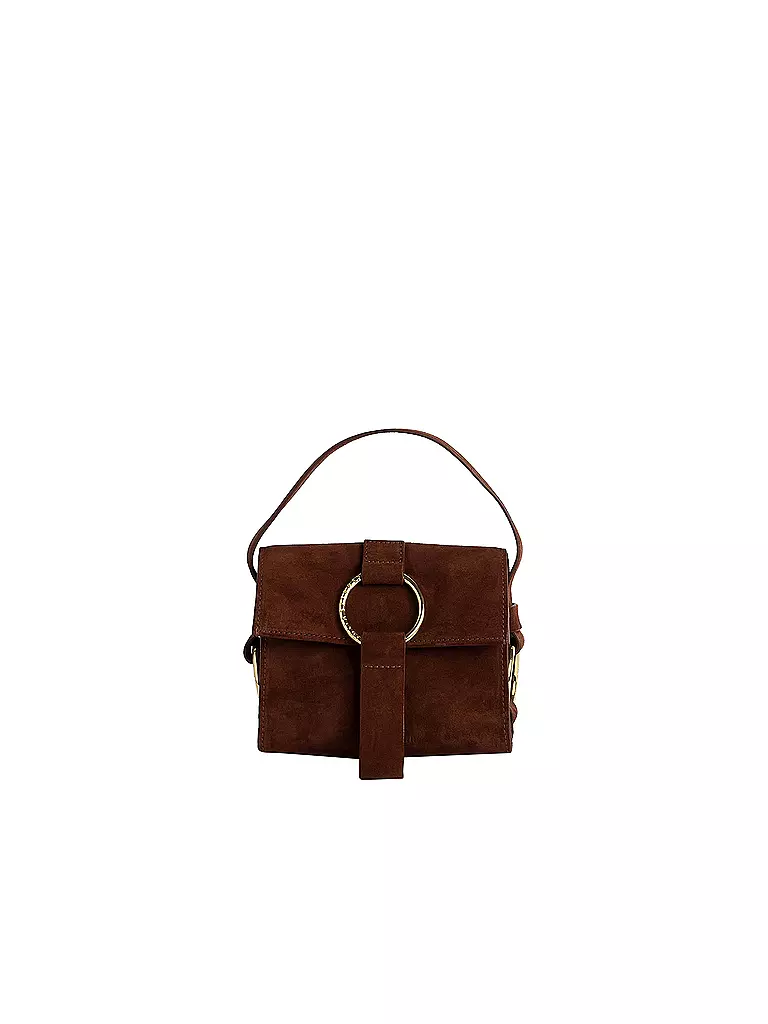 JULIA SKERGETH | Ledertasche - Mini Bag ULTRA MINI BAG SUEDE | braun