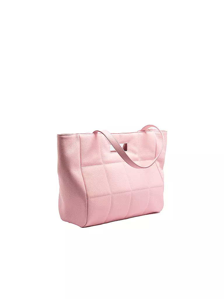 JULIA SKERGETH | Ledertasche - Shopper QUILTET BAG SOFT | rosa