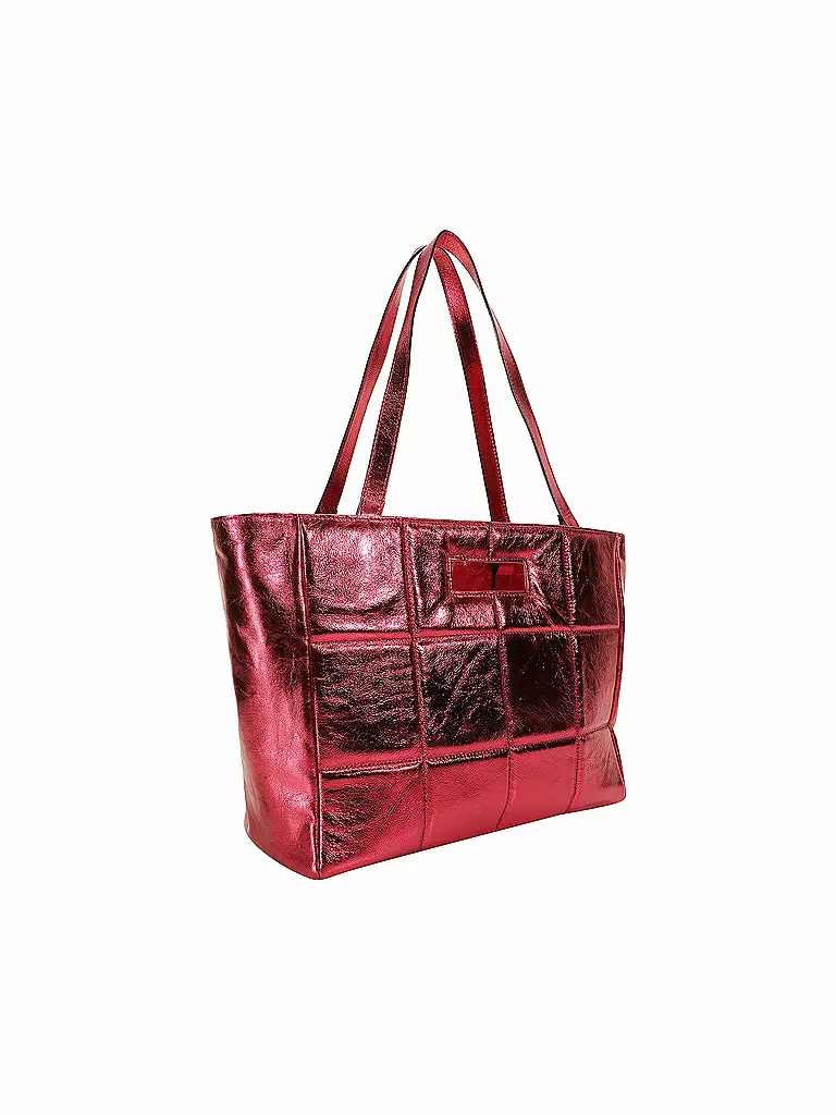 JULIA SKERGETH | Ledertasche - Shopper THE QUILTED BAG SOFT | pink