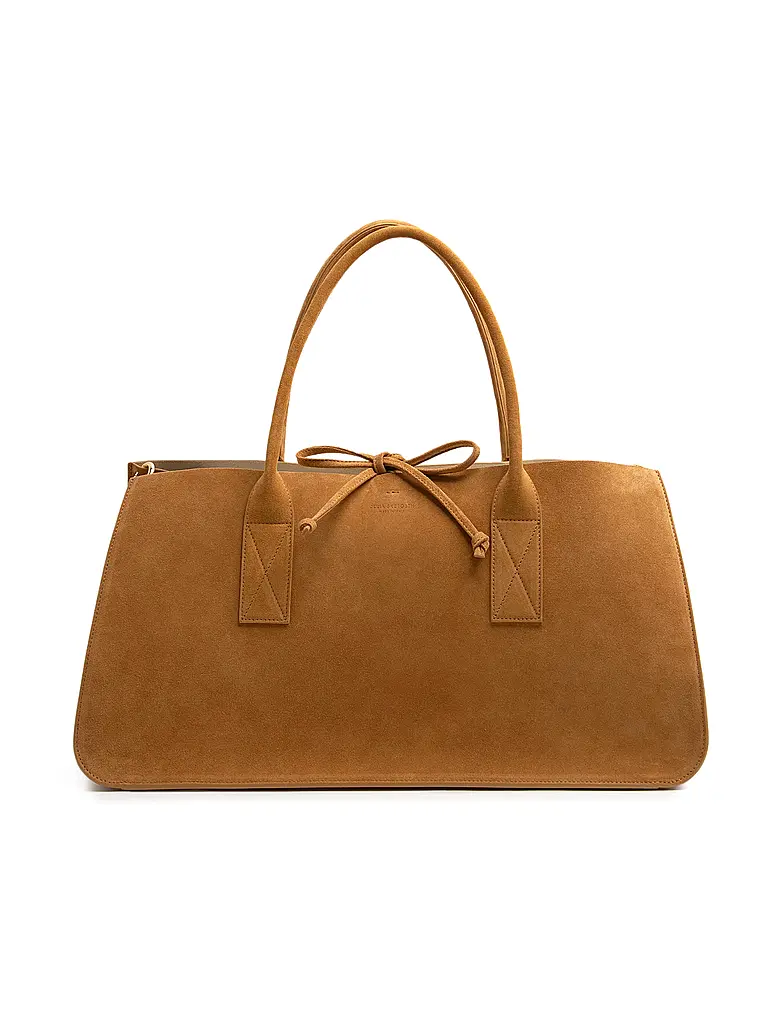 JULIA SKERGETH | Ledertasche TAKEAWAY BAG LARGE | camel