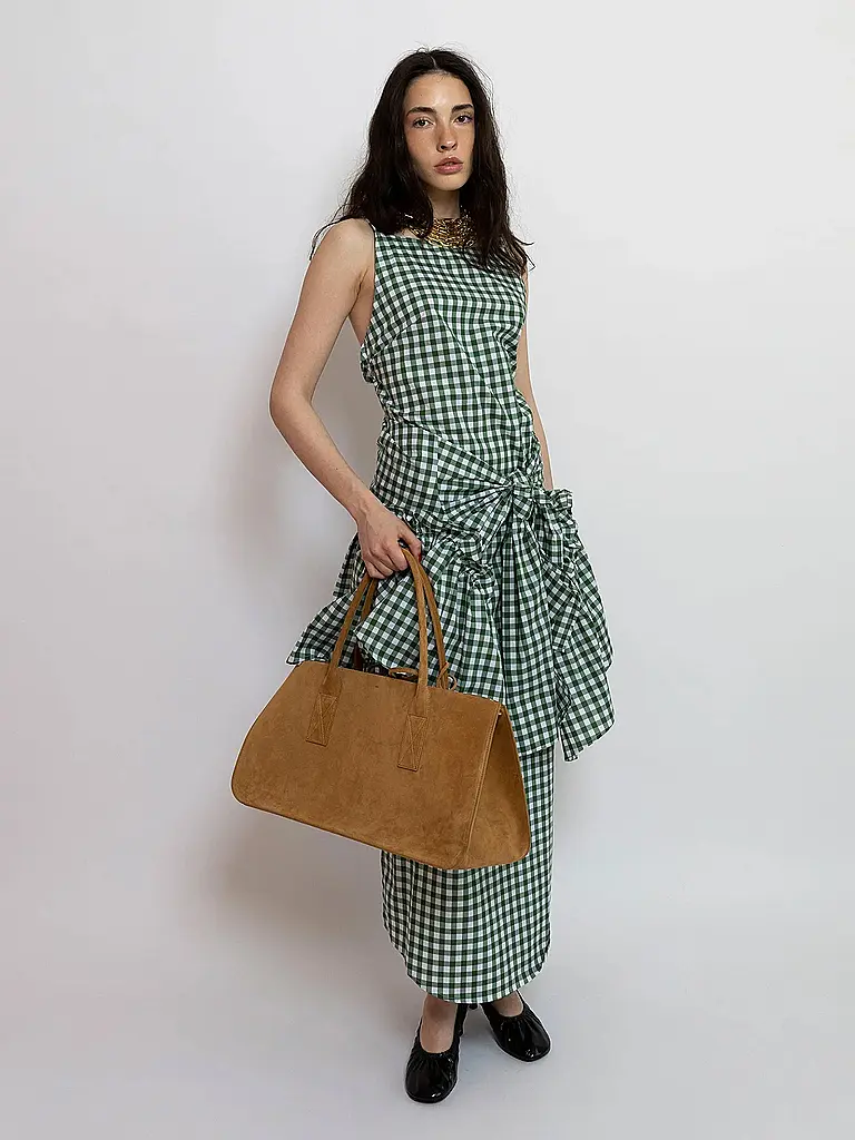 JULIA SKERGETH | Ledertasche TAKEAWAY BAG LARGE | camel