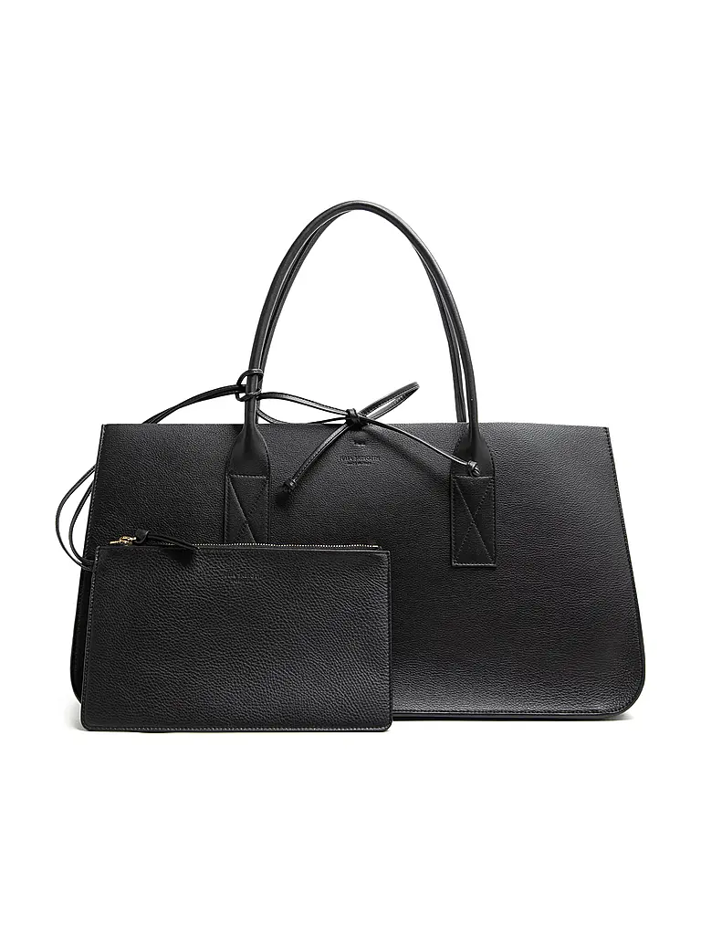 JULIA SKERGETH | Ledertasche TAKEAWAY BAG LARGE | schwarz