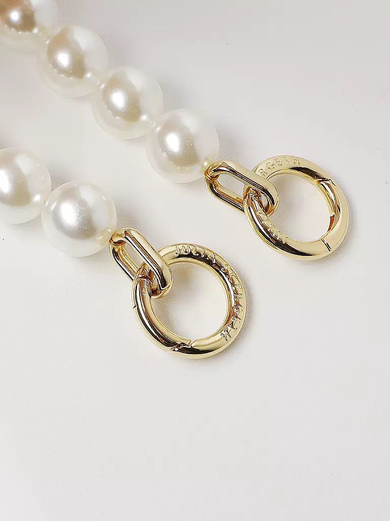 JULIA SKERGETH | Taschenaccessoire - Kette PEARL CHAIN CHUNKY LONG 20 | creme