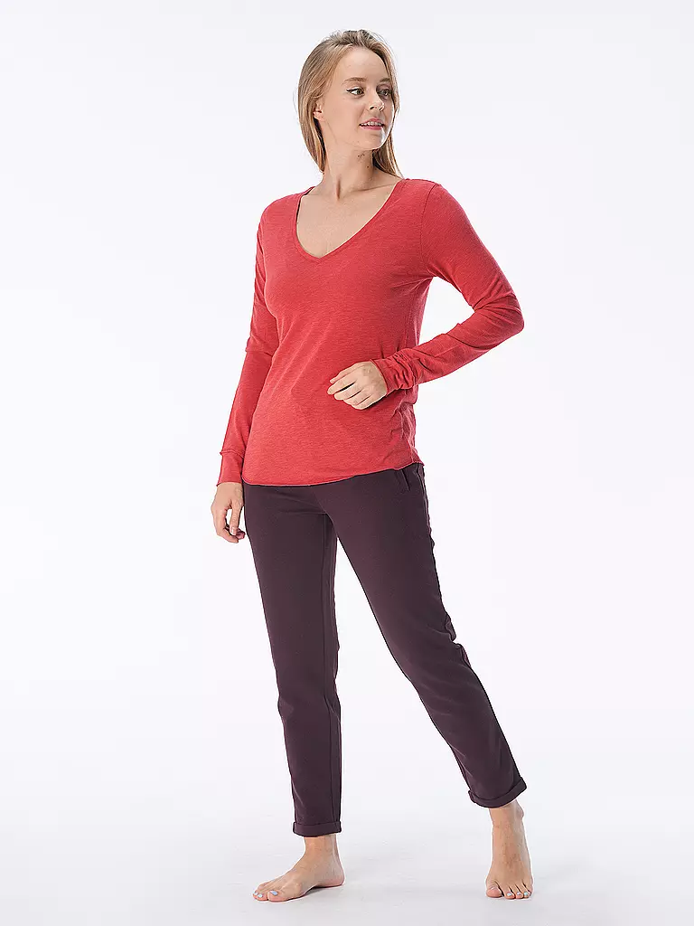 JUVIA | Loungewear Shirt  | rot