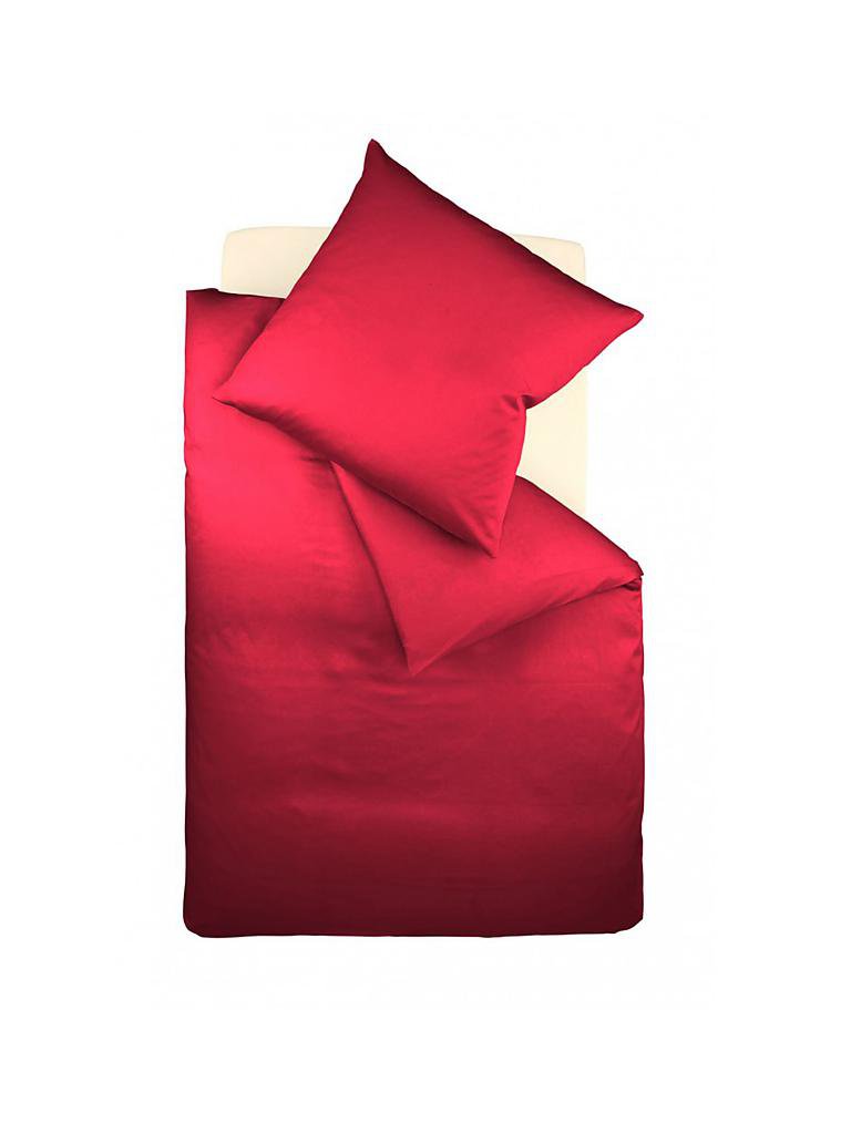 K&Ö HOME | Satin-Bettwäsche Set 140x200cm | 70x90cm  | rot