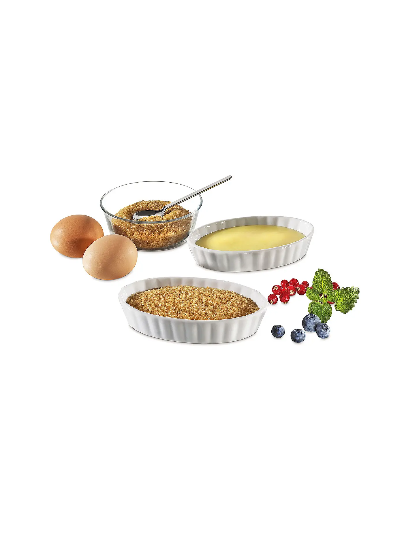 KÜCHENPROFI | Creme Brulee Schälchen 6er Set | weiss