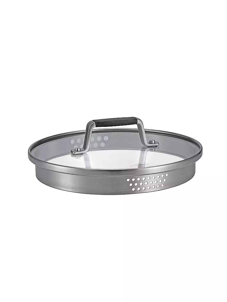 KÜCHENPROFI | Kochtopf  24cm/6,7l BOLOGNA Edelstahl/Schwarz | silber