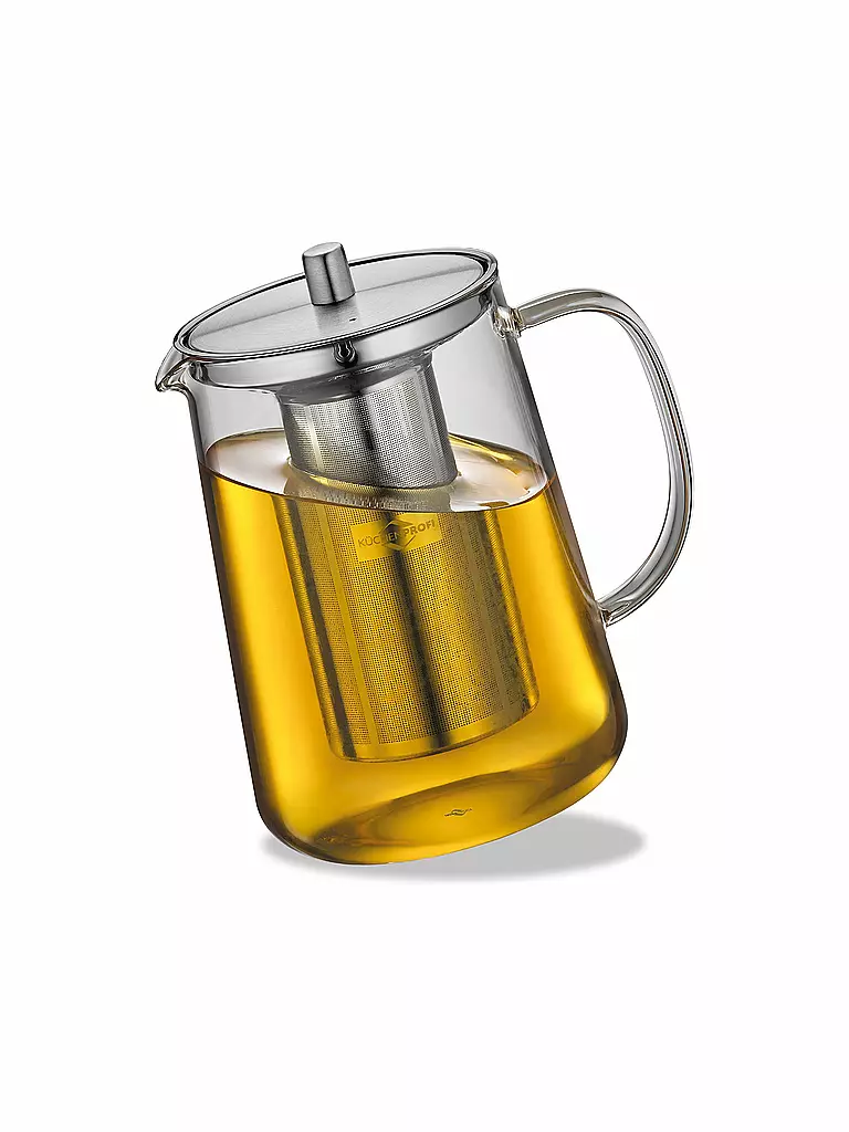 KÜCHENPROFI | Teekannen 1,2l ASSAM Glas/Edelstahl | transparent