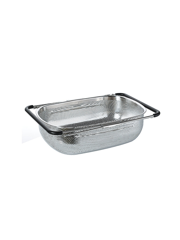 KÜCHENPROFI Gemüsesieb DELUXE ausziehbar 35 x 26 cm silber