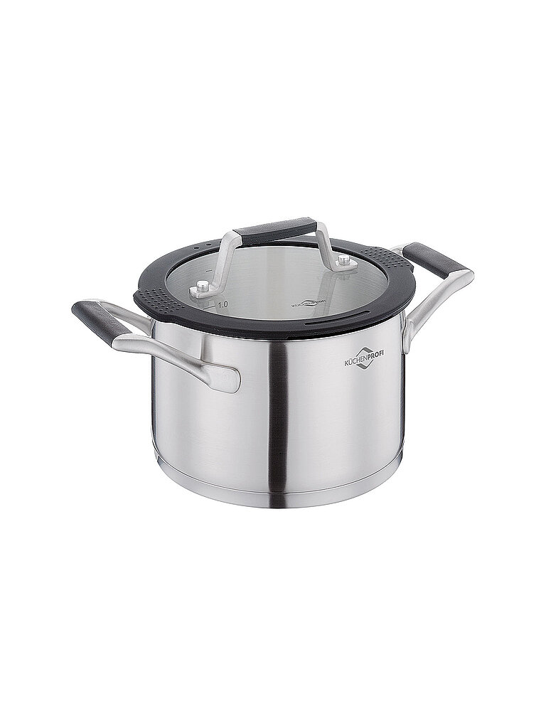 KÜCHENPROFI Kochtopf COMO 16cm/2l Edelstahl silber